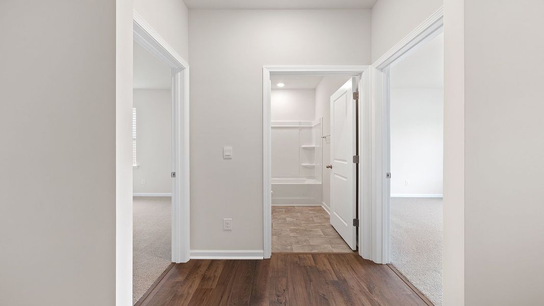 Spacious, unfurnished interior of a new home in Durbin Meadows Traditions, Fountain Inn (Image 13).