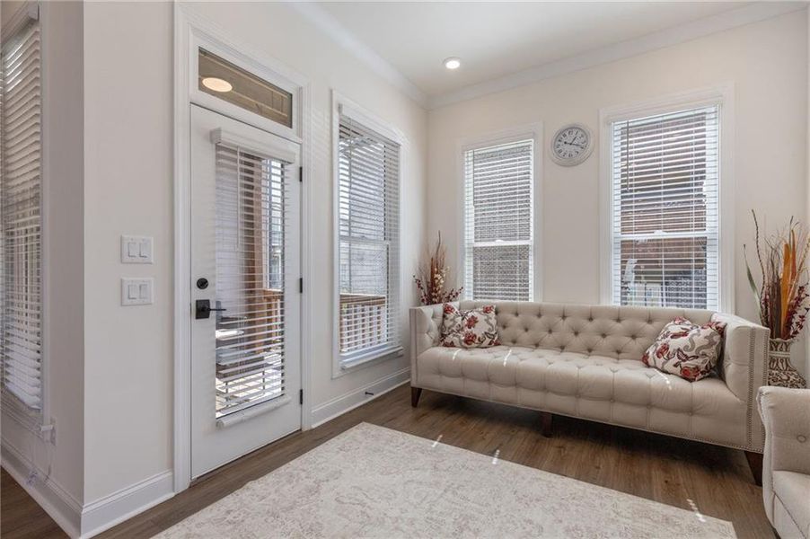 Furnished interior view inside a new home in , Peachtree Corners (Image 33). Furnished interior view inside a new home in , Peachtree Corners (Image 33).