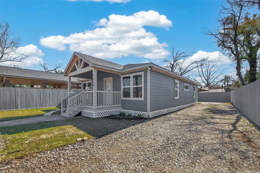 Exterior details and patio area of a home in , Houston (Image 24). Exterior details and patio area of a home in , Houston (Image 24).