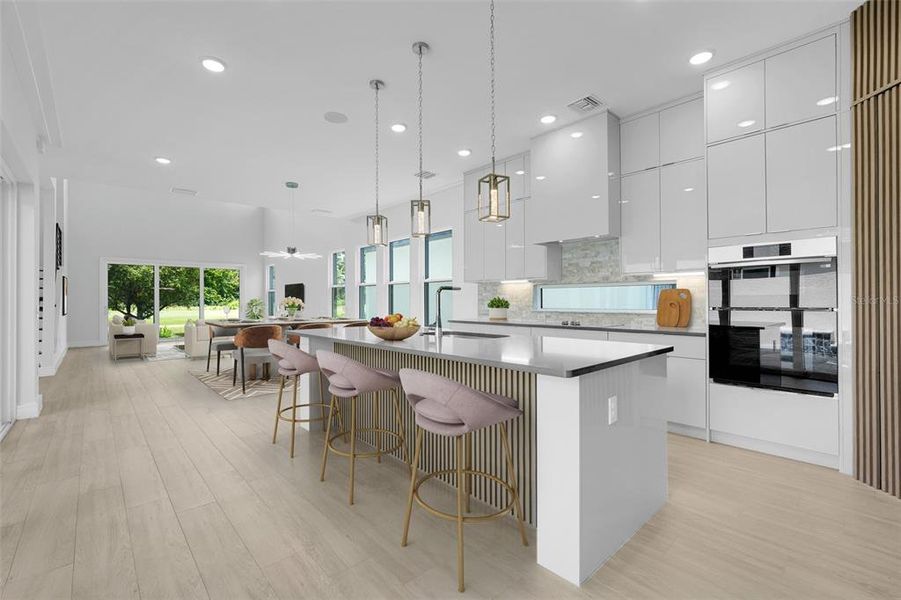 Furnished interior view inside a new home in Hampton Green at Providence, Davenport (Image 10).