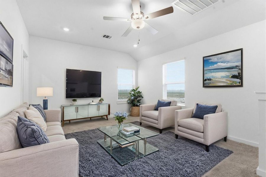 Furnished interior view inside a new home in , Iowa Colony (Image 14).