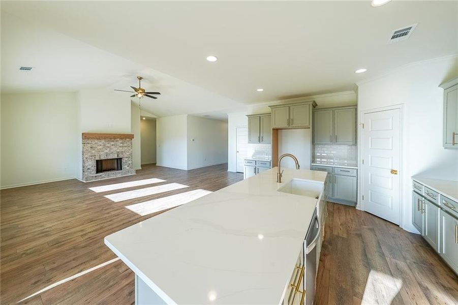 Furnished interior view inside a new home in , Dawsonville (Image 6).