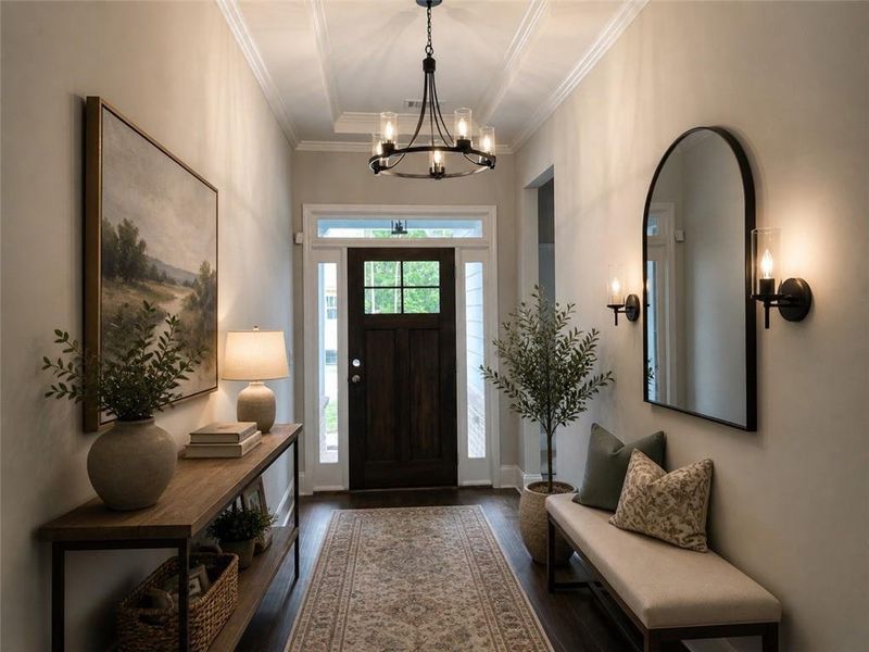 Furnished interior view inside a new home in , Gainesville (Image 6).