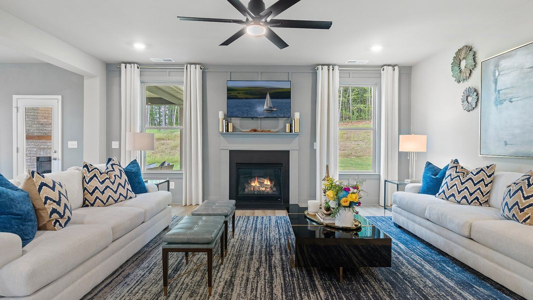 Furnished interior view inside a new home in Cambria at Traditions, Hampton (Image 17).