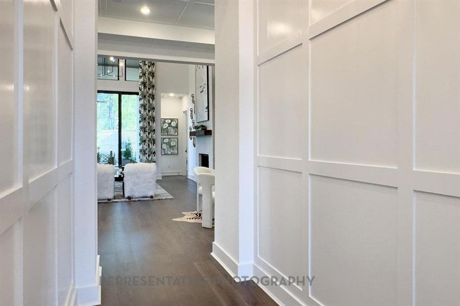 Furnished interior view inside a new home in Cambridge Crossing: 74ft. lots, Celina (Image 13). Furnished interior view inside a new home in Cambridge Crossing: 74ft. lots, Celina (Image 13).