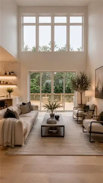 Furnished interior view inside a new home in , Atlanta (Image 4).