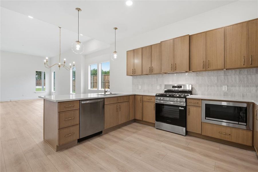 Furnished interior view inside a new home in , Dallas (Image 5).