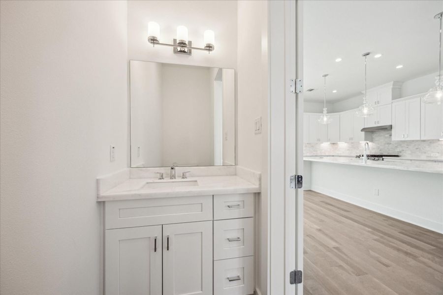 Powder Room on the Second Floor.