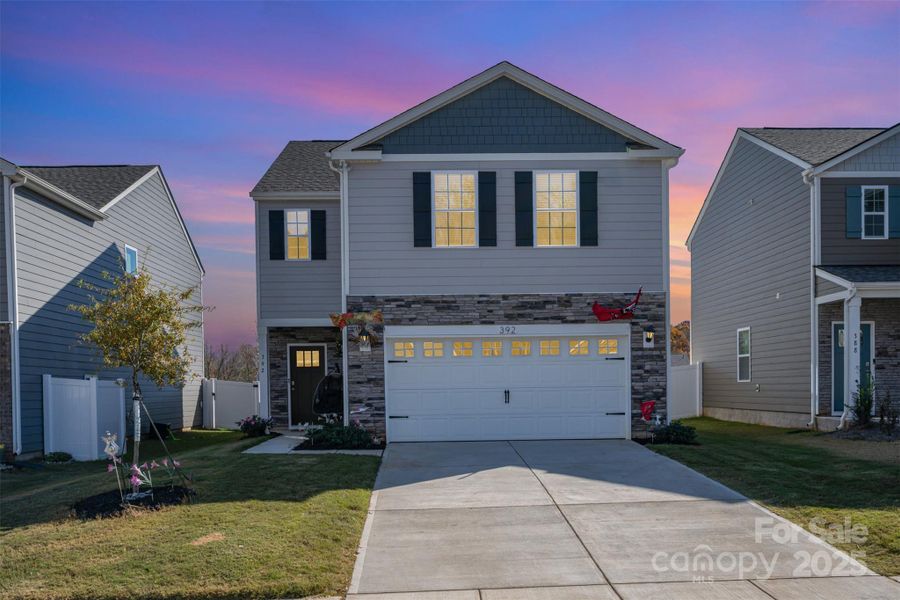 Front exterior of a new home in Fergus Crossing, York, SC, highlighting curb appeal (Image 23).