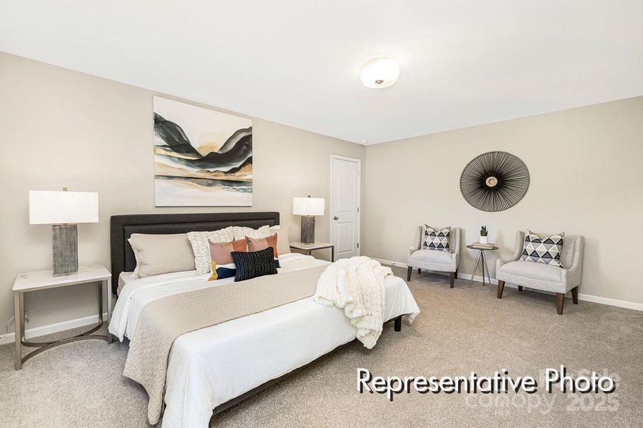 Furnished interior view inside a new home in Morgan Hills, Albemarle (Image 7).