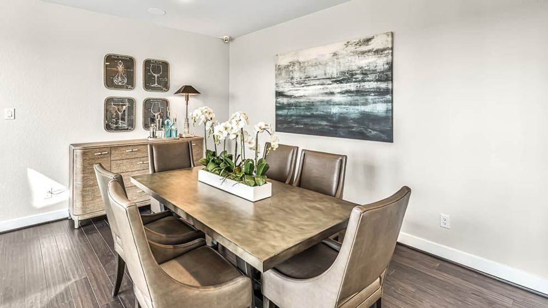 Furnished interior view inside a new home in Avalon at Cypress, Cypress (Image 12).