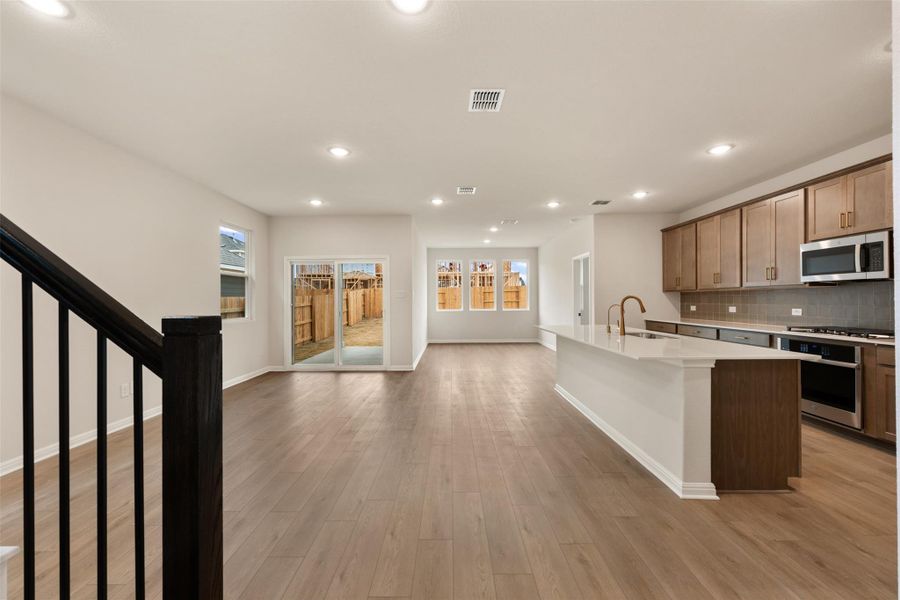 Furnished interior view inside a new home in Patterson Ranch, Georgetown (Image 5).