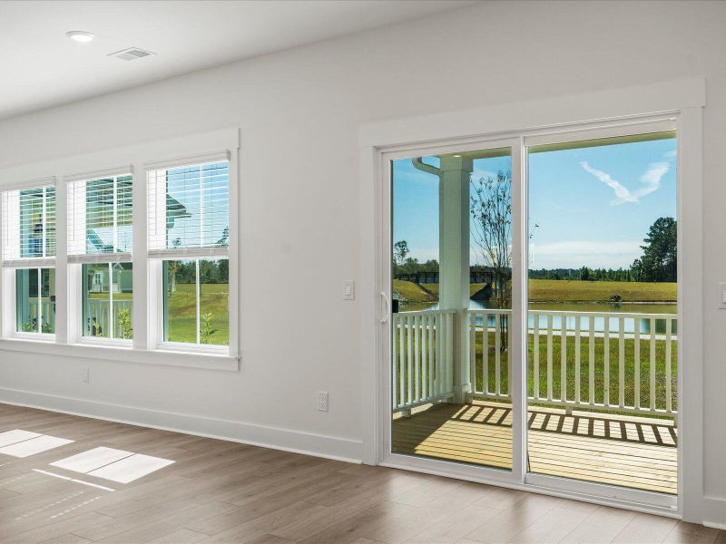 Spacious, unfurnished interior of a new home in The Coves at Lakes of Cane Bay II, Summerville (Image 27). Spacious, unfurnished interior of a new home in The Coves at Lakes of Cane Bay II, Summerville (Image 27).