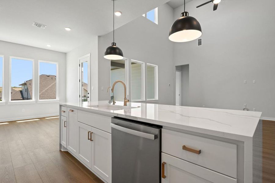 Furnished interior view inside a new home in Lariat, Liberty Hill (Image 7).