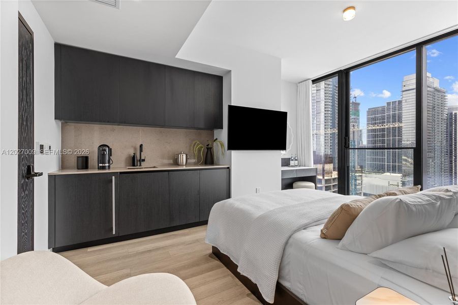 Furnished interior view inside a new home in , Miami (Image 39).