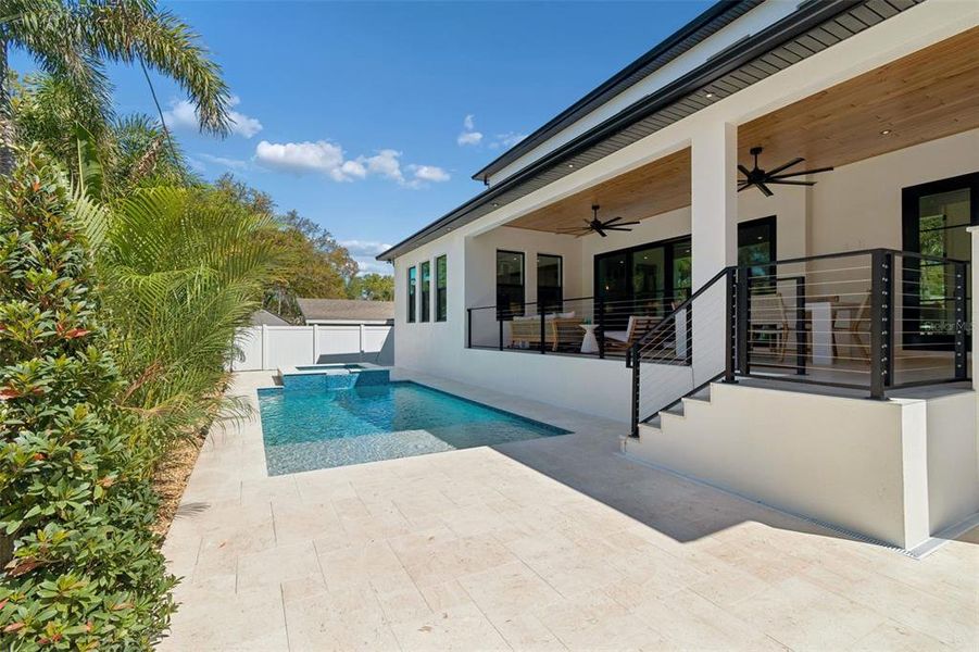 Exterior details and patio area of a home in , Tampa (Image 34).