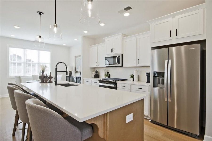 Furnished interior view inside a new home in Townes at South Main, Kennesaw (Image 11).
