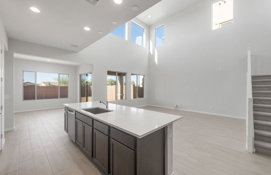 Furnished interior view inside a new home in Legado West, Queen Creek (Image 7). Furnished interior view inside a new home in Legado West, Queen Creek (Image 7).