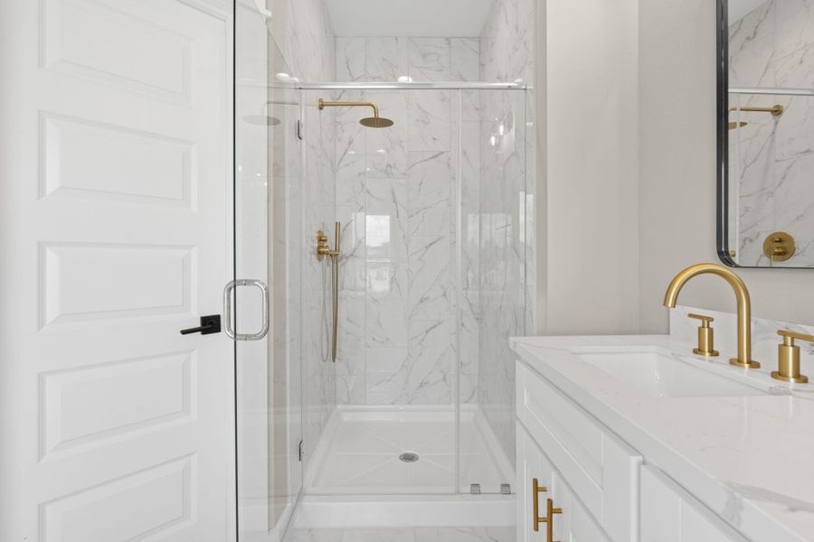 Furnished interior view inside a new home in , Houston (Image 41).