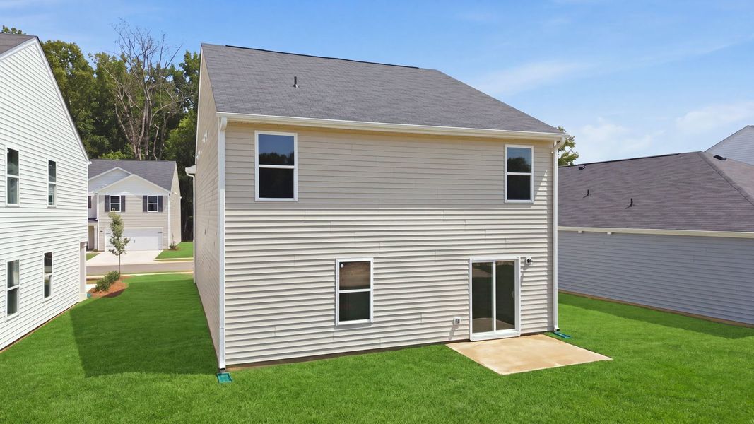 Exterior details and patio area of a home in Carter Ridge, Greenville (Image 19).