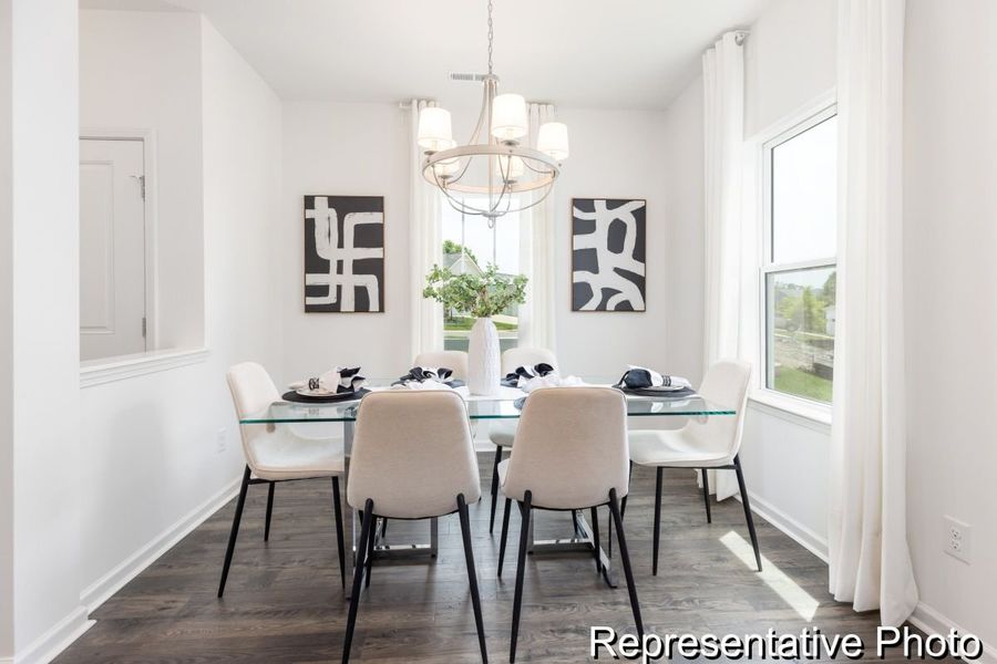 Furnished interior view inside a new home in River Rock, Winston-Salem (Image 7).