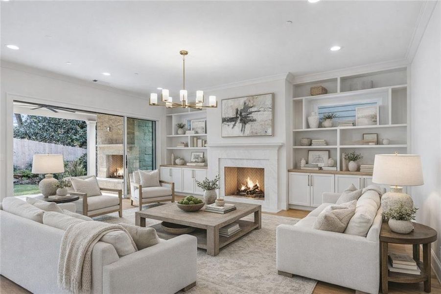 Furnished interior view inside a new home in , Marietta (Image 13).