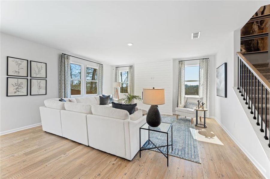 Furnished interior view inside a new home in Kingsley Creek, Lithonia (Image 4).