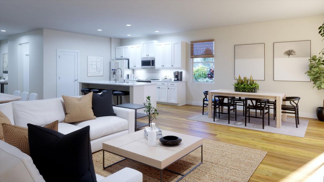 Representative furnished interior of a home built from the Miles by Risewell Homes in Ridgeview, Clermont (Image 11). Representative furnished interior of a home built from the Miles by Risewell Homes in Ridgeview, Clermont (Image 11).