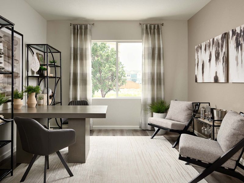 Representative furnished interior of a home built from the 4031 by Tri Pointe Homes in The Aurora Highlands, Aurora (Image 9).