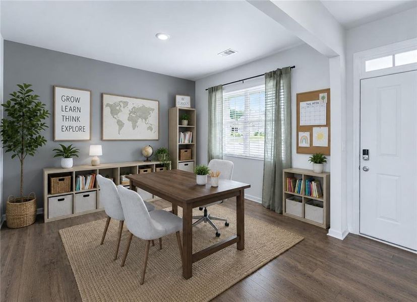 Furnished interior view inside a new home in Oakwood, Dallas (Image 11).