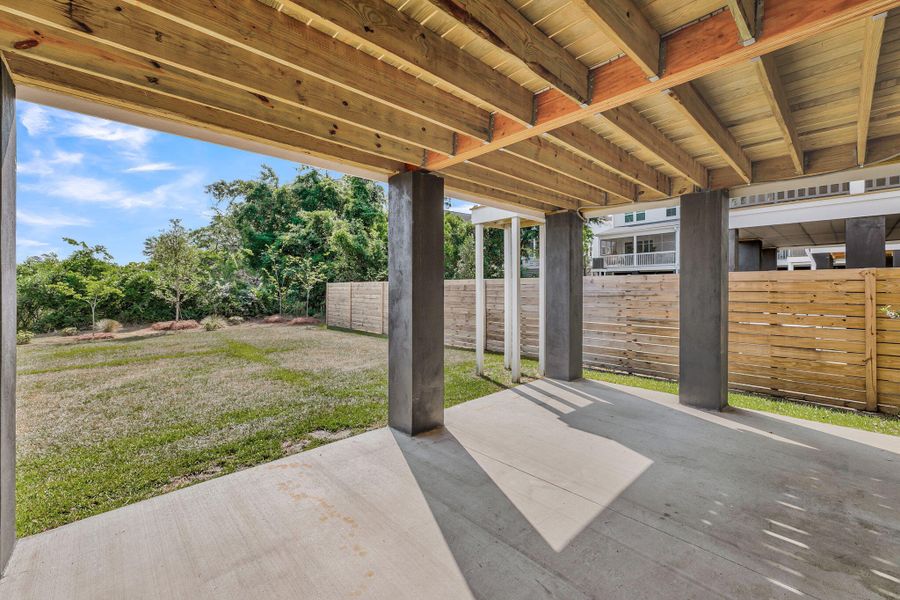 Exterior details and patio area of a home in , North Charleston (Image 24).