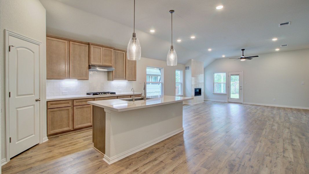 Furnished interior view inside a new home in The Crossvine, Schertz (Image 5).