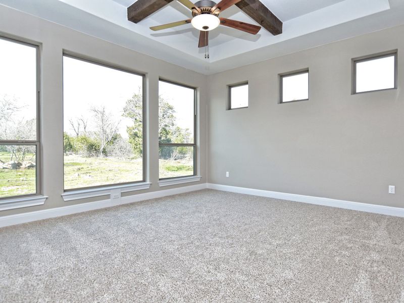 Representative unfurnished interior of a home built from the San Simeon I by Giddens Homes in Clearwater Ranch, Liberty Hill (Image 460).
