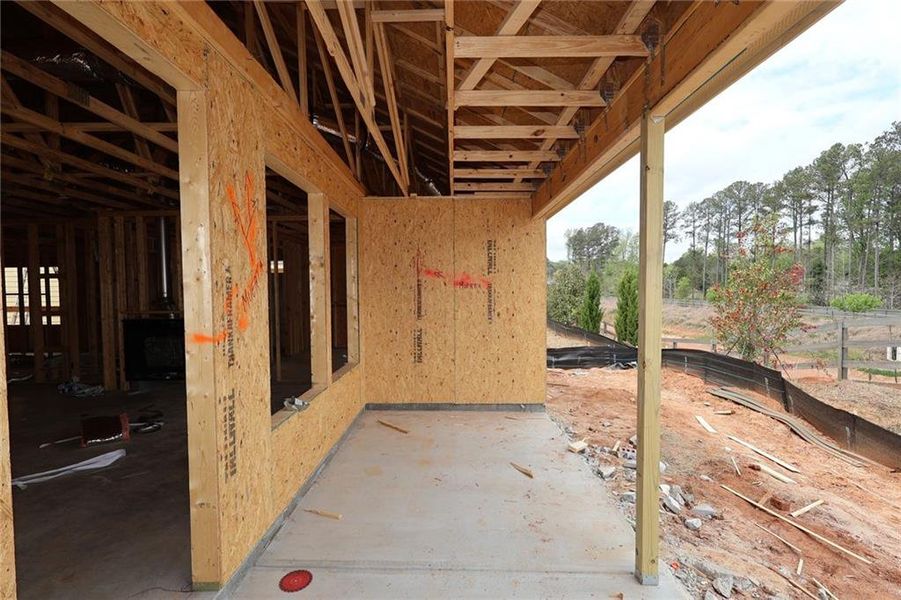 In-progress construction of a new home in Maple Grove at Towne Lake, Woodstock, GA (Image 10).