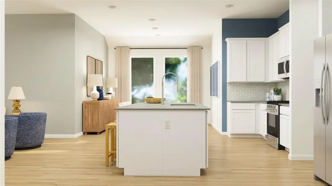 Furnished interior view inside a new home in Anniston, Katy (Image 8). Furnished interior view inside a new home in Anniston, Katy (Image 8).