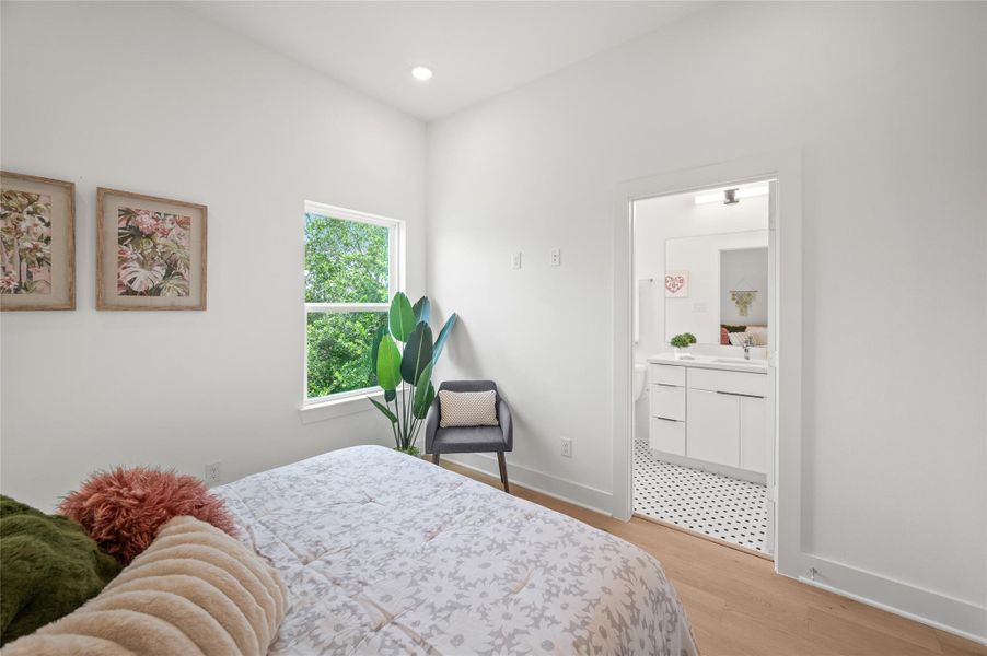 Furnished interior view inside a new home in , Houston (Image 18).