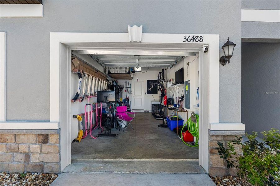 Exterior details and patio area of a home in , Zephyrhills (Image 25).