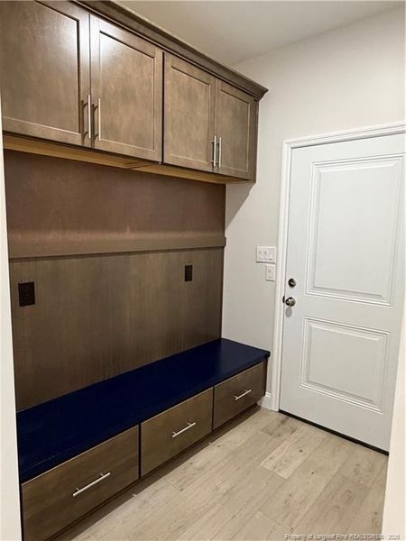 Mudroom with storage