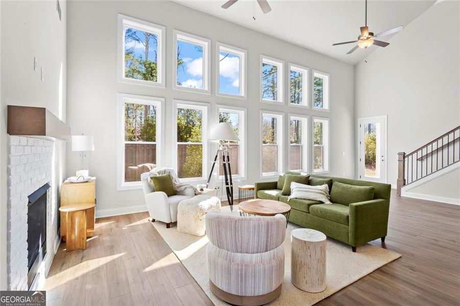 Furnished interior view inside a new home in Promenade at Sawnee Village, Cumming (Image 11).
