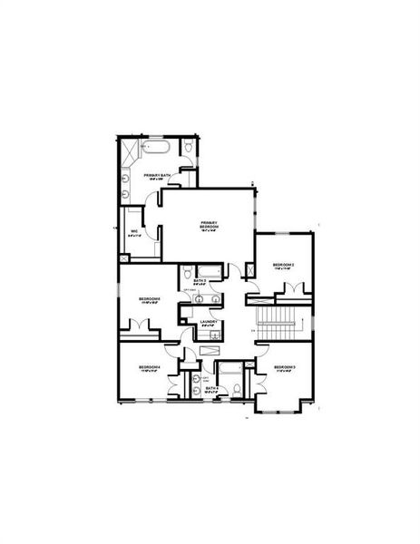 2D floor plan layout of this home in , Houston, TX (Image 3).