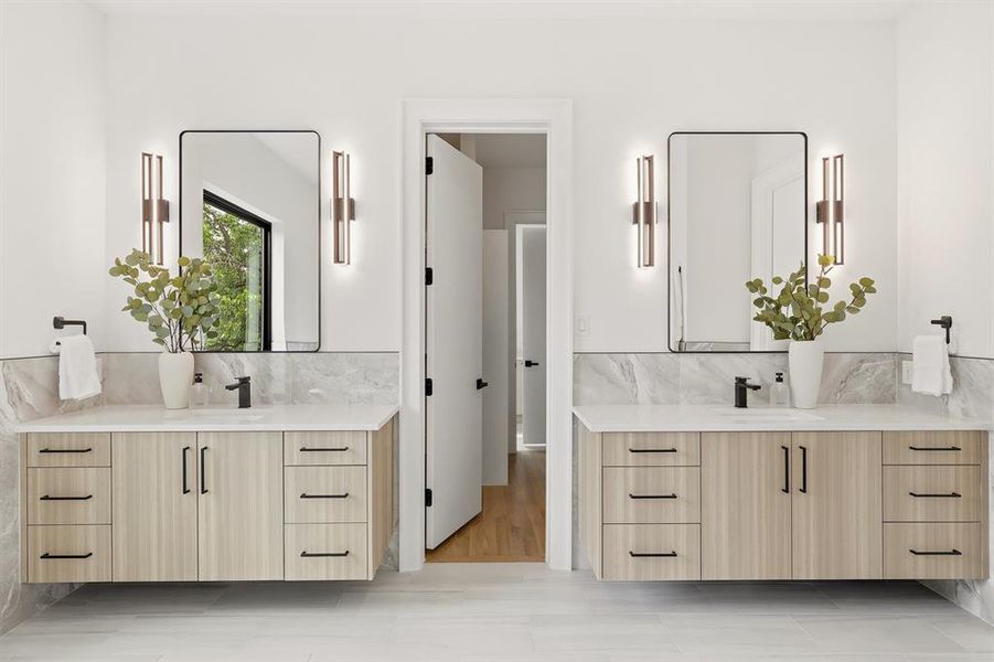 Furnished interior view inside a new home in , Dallas (Image 19).