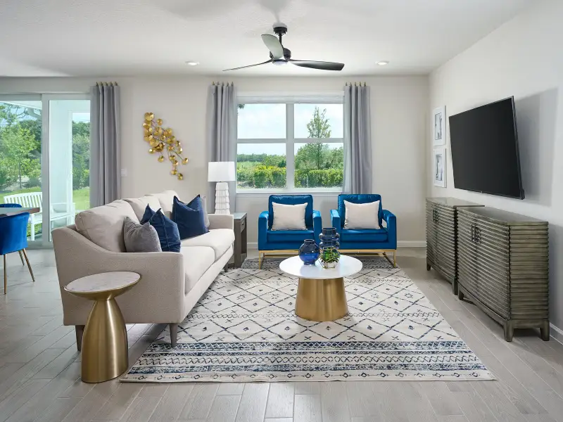 Furnished interior view inside a new home in Hampton Park - Classic Series, Vero Beach (Image 5).