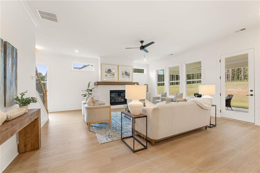 Furnished interior view inside a new home in The Reserve at Knollwood, Canton (Image 13).