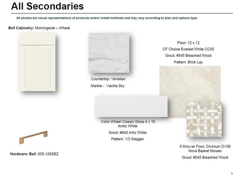 Sample of building materials used in homes in Ward's Crossing Townhomes, Johns Creek (Image 31).
