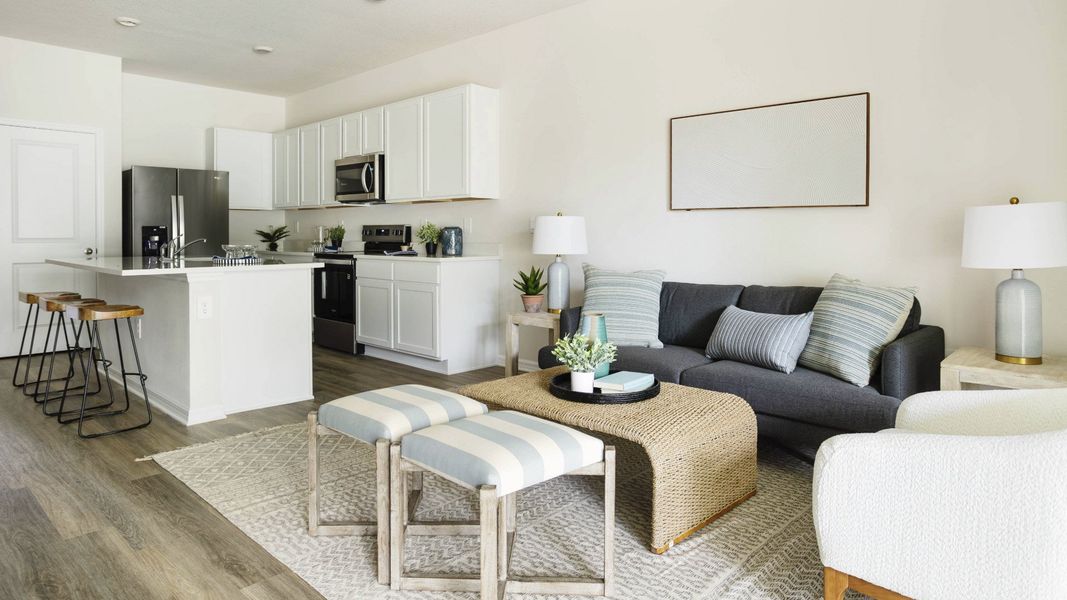 Furnished interior view inside a new home in Oasis at Longwood Run, Sarasota (Image 3).
