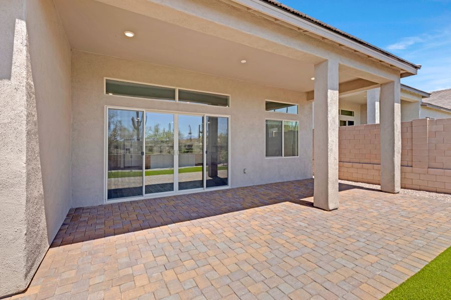 Exterior details and patio area of a home in Saguaro Reserve II, Marana (Image 3).