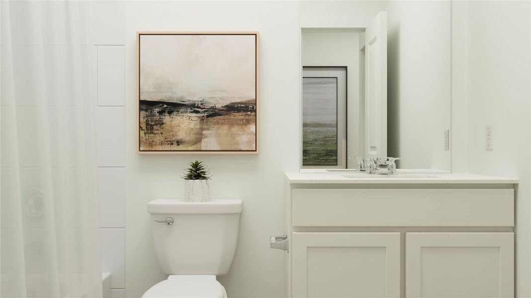 Furnished interior view inside a new home in Meadowlark Preserve, Pflugerville (Image 17).