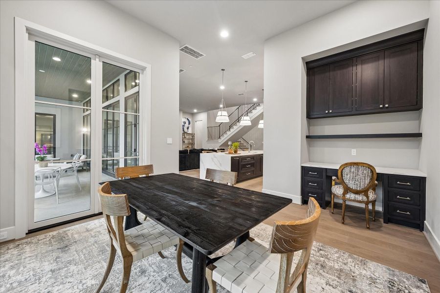 Furnished interior view inside a new home in , Houston (Image 18).