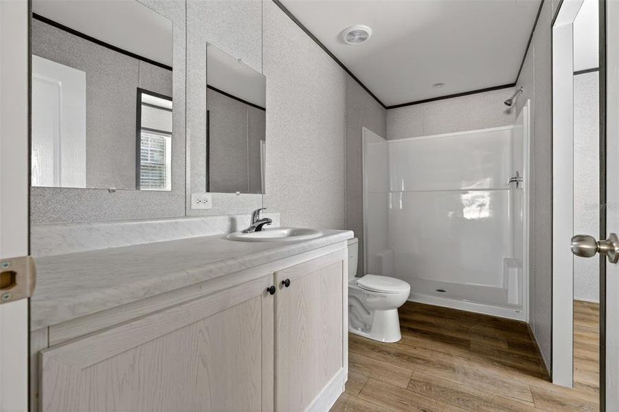 Furnished interior view inside a new home in , Williston (Image 5).