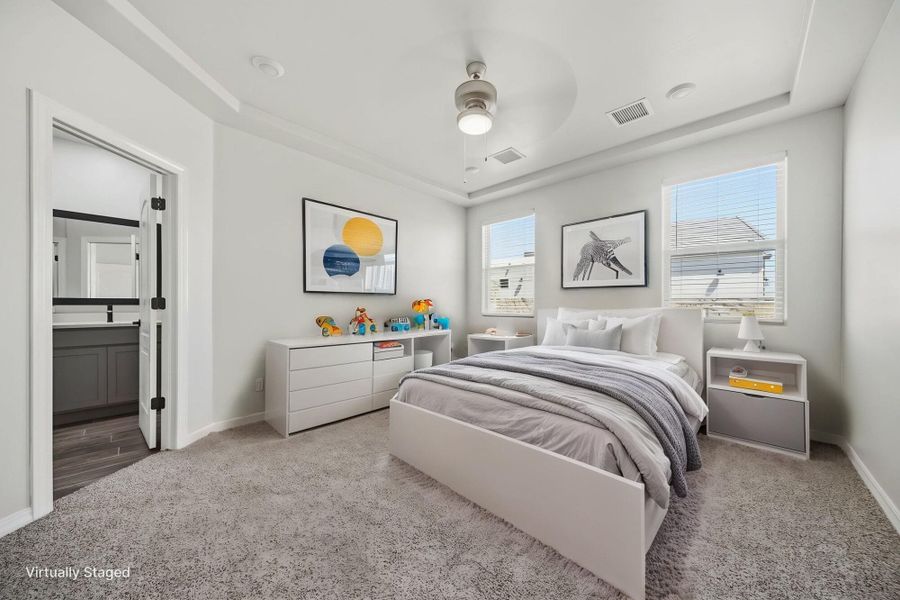 Furnished interior view inside a new home in Emerald Estates, Horizon City (Image 11).